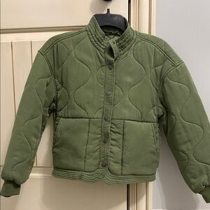 Blank NYC Olive Quilted Puffer Jacket